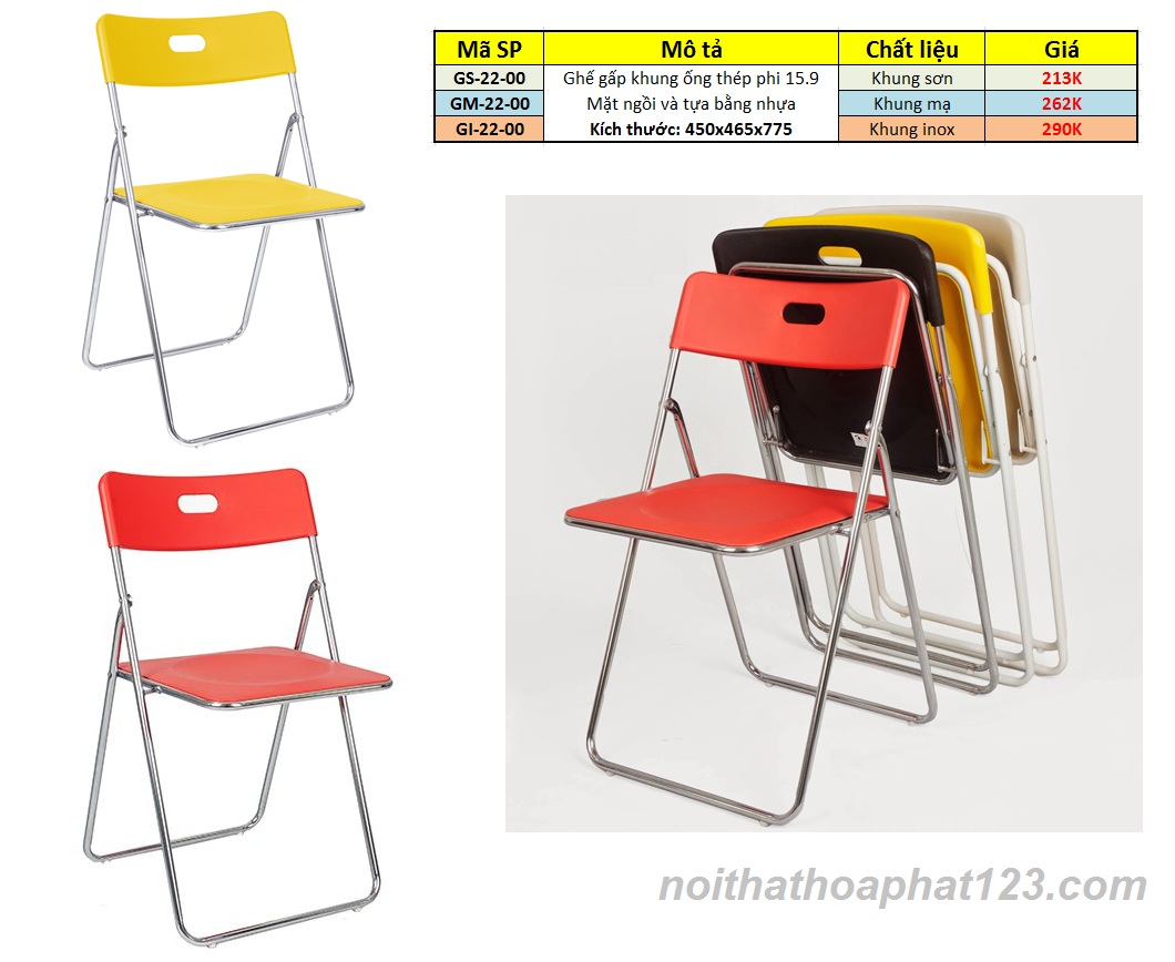 Báo giá 4 mẫu ghế gấp giá rẻ Xuân Hòa bán chạy nhất nửa đầu năm 2019