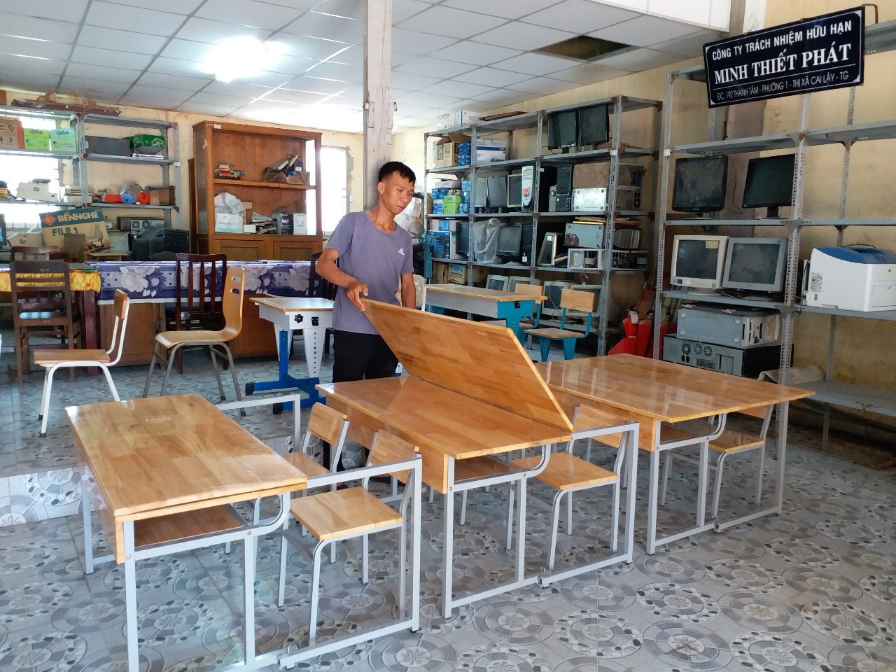 Bộ bàn ghế bán trú BBT104P