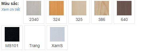 Màu tủ gỗ văn phòng MFC