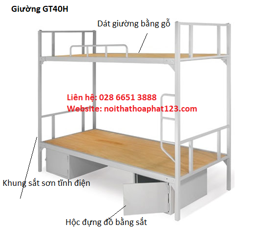 Giường tầng nội trú GT40H