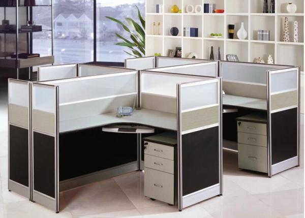 Vách ngăn bàn nhôm nỉ kính VNNK-03T