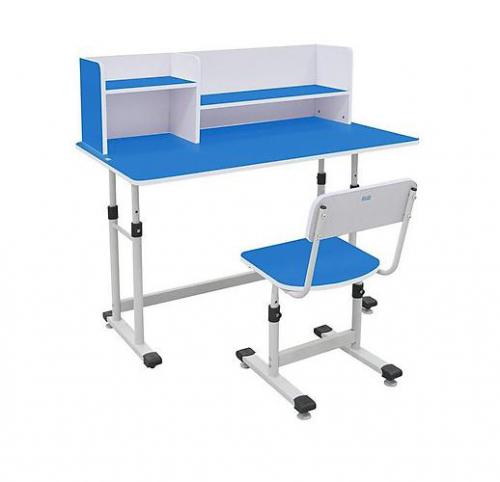 Bàn ghế học sinh liền giá BHS-13-07 màu Xanh