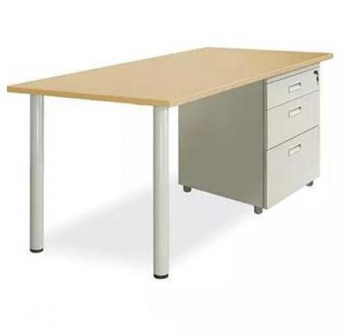 Bàn làm việc chân sắt hộc liền BCT14HS3