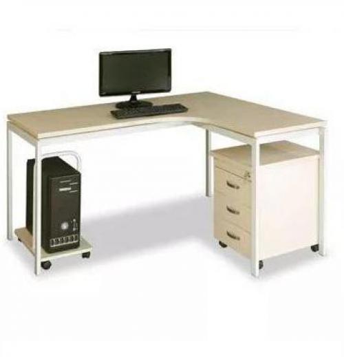 Bàn làm việc chân sắt chữ L BLP16-CH
