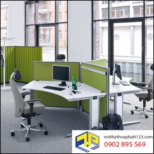 Vách ngăn bàn nhôm nỉ VNKNN