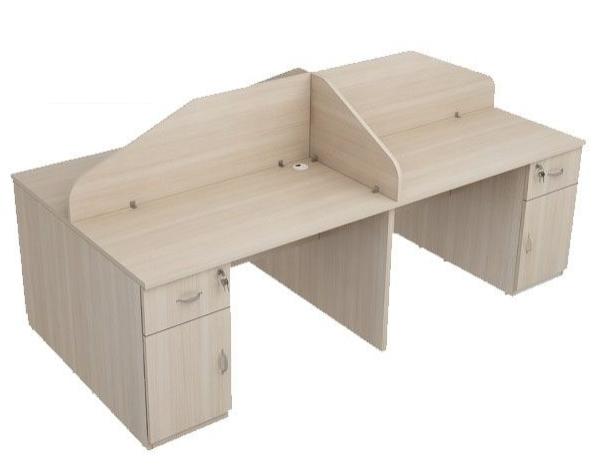 Vách ngăn bàn bằng gỗ